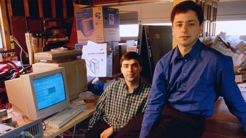 拉里·佩奇和谢尔盖·布林在1998年创办谷歌